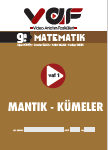 2022 - 2023 - VAF - 9. Sınıf Matematik VAF - 1