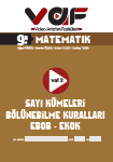2022 - 2023 - VAF - 9. Sınıf Matematik VAF - 2