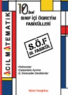 Acil - 2024 - 10. Sınıf Matematik Söf Polinom