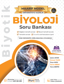 BİYOTİK - 2026 - Üniversiteye Hazırlık Biyoloji Maarif Soru Bankası